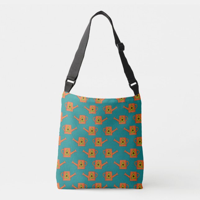 Sac Ajustable Arrosage orange avec tournesol (Devant)