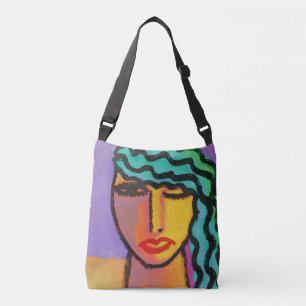Sac Ajustable Art abstrait cheveux verts