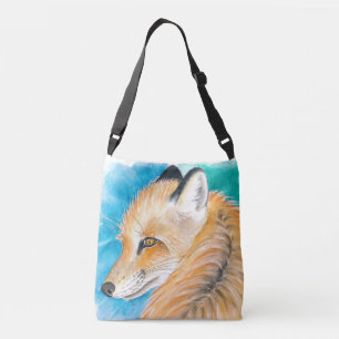 Sac Ajustable Art d'aquarelle renard rouge mignon