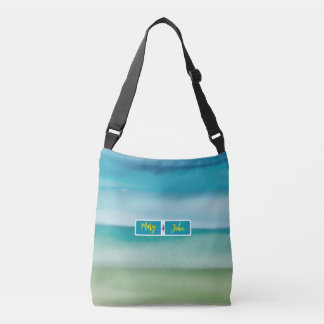 Sac Ajustable Art de l'horizon océanique à l'aquarelle abstraite