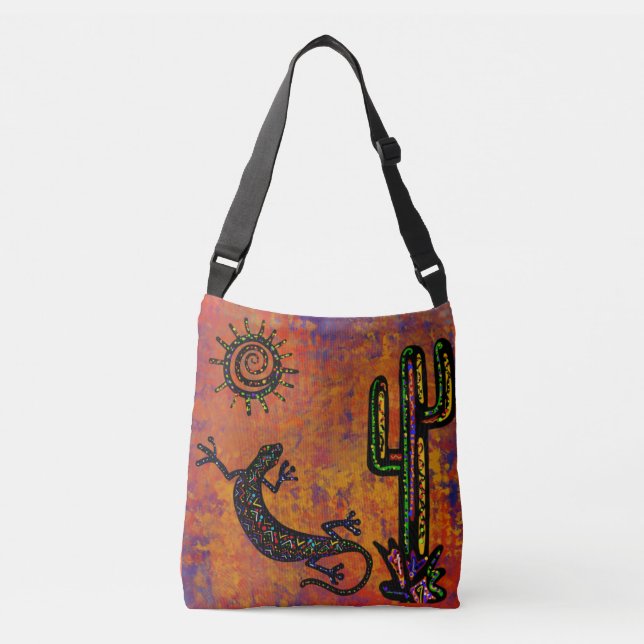 SAC AJUSTABLE ART DU SOUTHWESTERN LIZARD (Devant)
