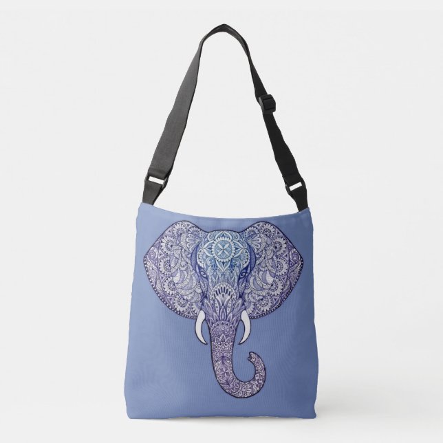 Sac Ajustable Art éléphant au henné (Devant)