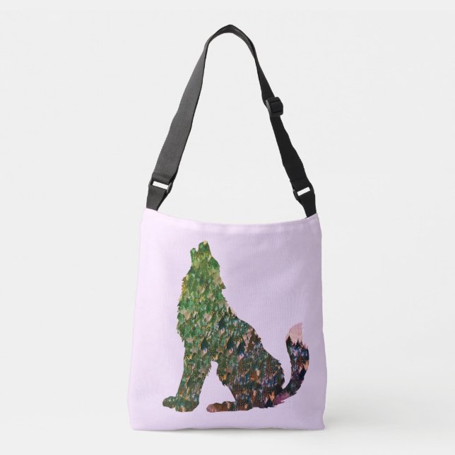 Sac Ajustable Art Fourre-tout de loup (Devant)