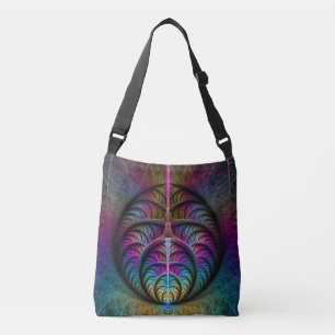 Sac Ajustable Art Fractal Abstrait coloré à motifs Trippy
