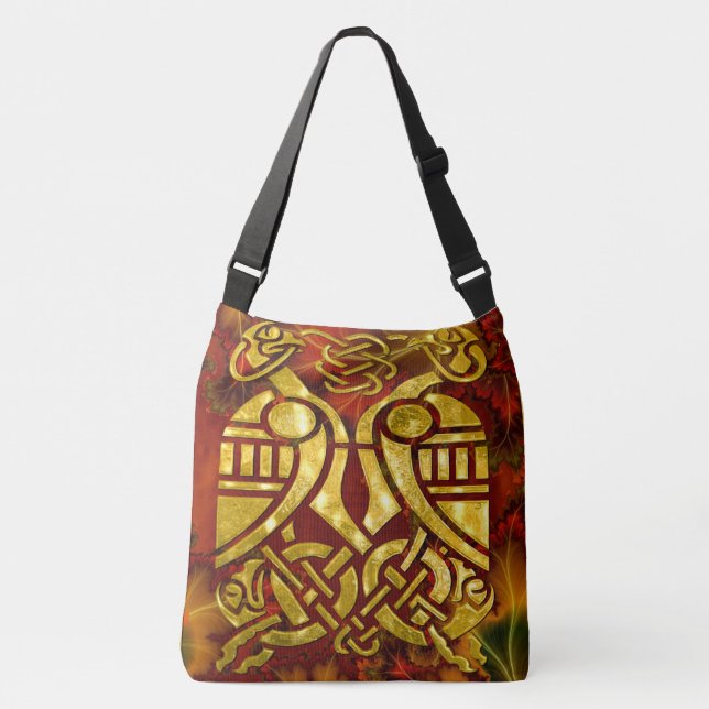 Sac Ajustable Art Fractal Organique Celtique (Devant)