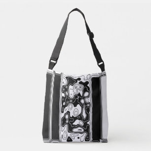 Sac Ajustable Art Géométrique Noir Et Blanc 1