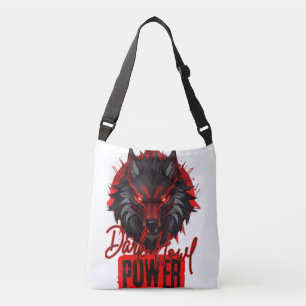 Sac Ajustable Art magique foncé en gras Illustration du loup ro