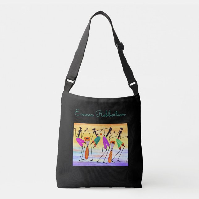 Sac Ajustable Art Moderne, Art Africain, Exprimer Le Bonheur (Devant)