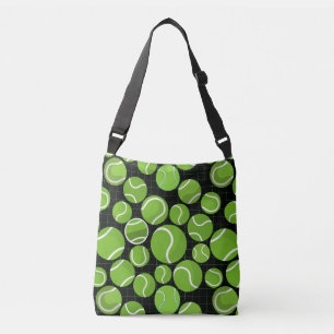 Sac Ajustable Attrapez le Motif des balles de tennis Black BG