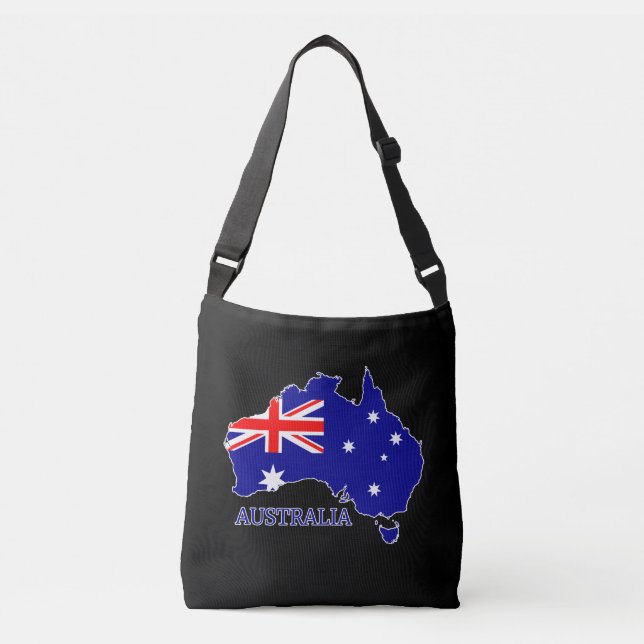 Sac Ajustable Australie Carte du drapeau Voyage (Devant)