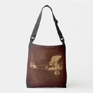 Sac Ajustable Avion biologique Vintage avion antique avec carte