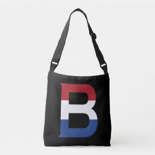 Sac Ajustable B Monogramme superposé sur le drapeau NLD sur cbcn