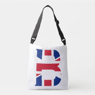 Sac Ajustable B Monogramme superposé sur Union Jack Flag cbcnt