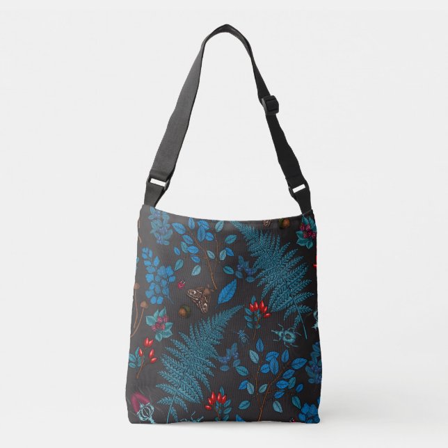 Sac Ajustable Baies forestières, feuilles et boeufs 1 (Devant)