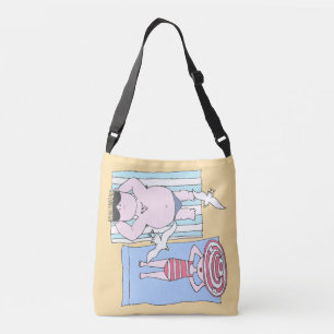 Sac Ajustable Bain de soleil amusant Couple Cartoon Art balnéair