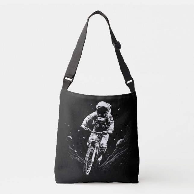 Sac Ajustable Balade à vélo d'astronaute cosmique Aventure spati (Devant)