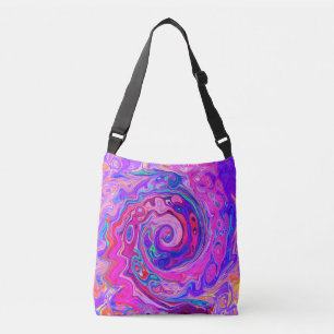 Sac Ajustable Balayage Abstrait rétro violet et orange