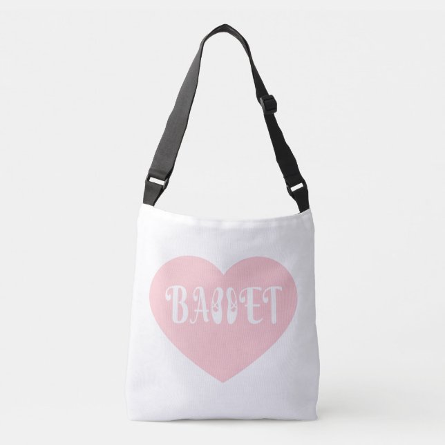 Sac Ajustable Ballet Love Danse Personnaliser Ctomizeus (Devant)