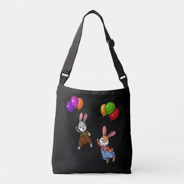 Sac Ajustable Ballons de lapins mignons (Devant)