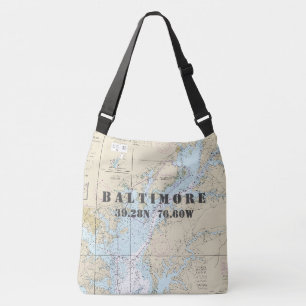 Sac Ajustable Baltimore Maryland Latitude Longitude Nautique