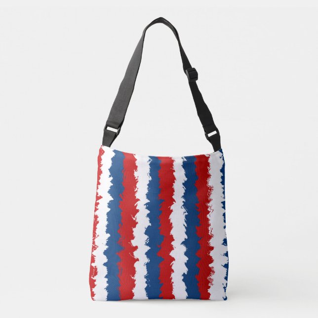 Sac Ajustable Bande Cool rouge, blanc et bleu (Devant)