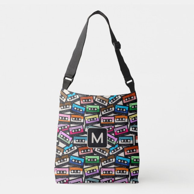 Sac Ajustable Bandes cascade monographique rétro personnalisées (Devant)
