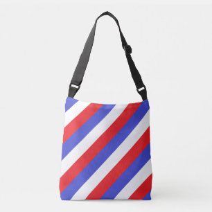 Sac Ajustable Bandes diagonales bleues blanches rouges