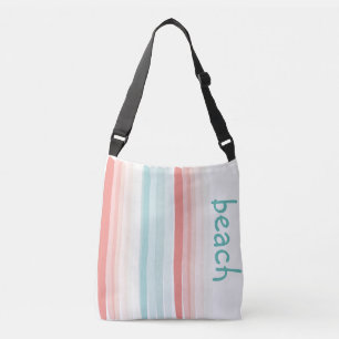 Sac Ajustable Bandes estivales en corail et turquoise
