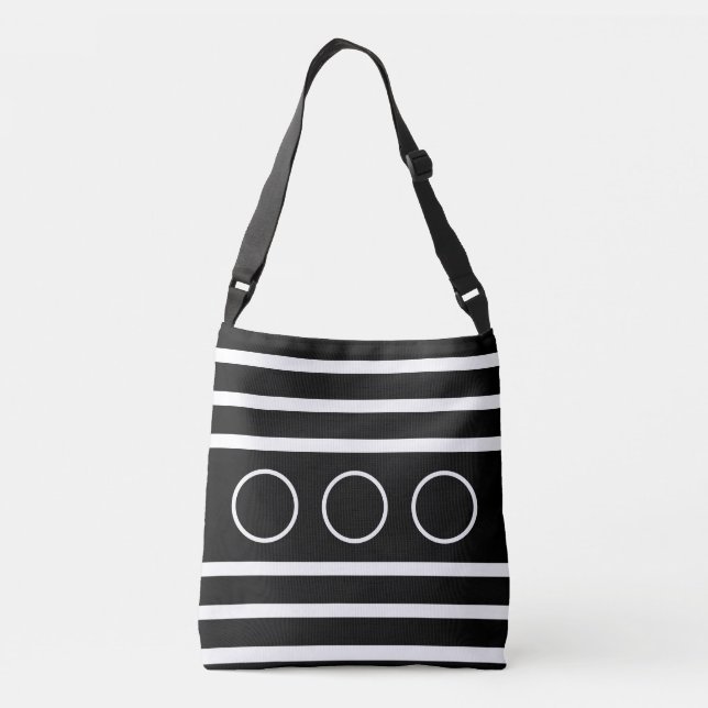 Sac Ajustable Bandes noir et blanc (Dos)