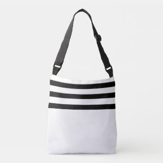 Sac Ajustable Bandes noires et blanches minimalistes