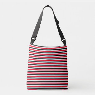 Sac Ajustable Bandes noires rouges blanches