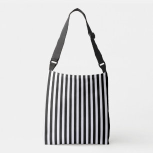 Sac Ajustable Bandes verticales noires et blanches classiques