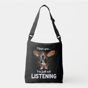 Sac Ajustable basset hound je vous entends ne pas écouter