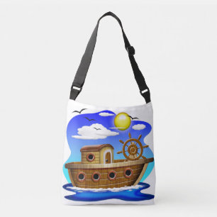 Sac Ajustable Bateau de pêche dessin animé