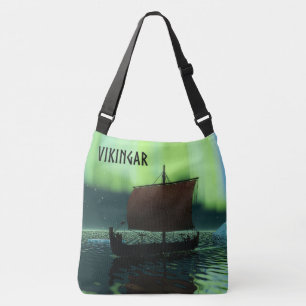 Sac Ajustable Bateau Viking Et Aurores Boréales