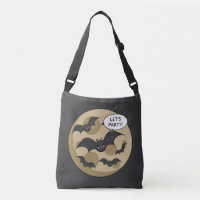 Bats Having Party on Full Moon