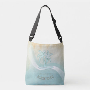 Sac Ajustable Beach House Palm Trees Aqua ID623