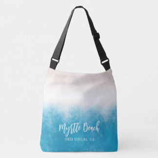 Sac Ajustable Beach Waves Blue Waters avec texte personnalisé