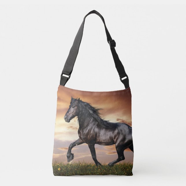 Sac Ajustable Beau Cheval Noir (Devant)