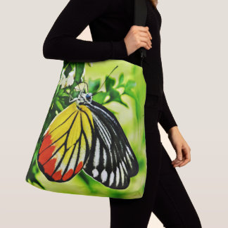 Sac Ajustable Beau papillon sur Fleurs