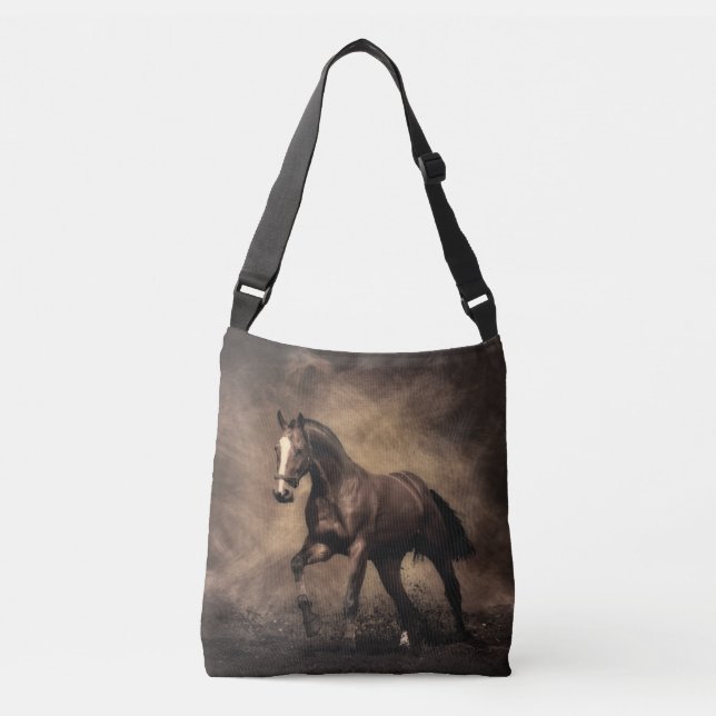 Sac Ajustable Beautiful horse throw pillow (Devant)