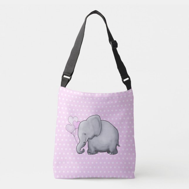 Sac Ajustable Bébé Eléphant Pois mignon Nouvelle maman (Devant)