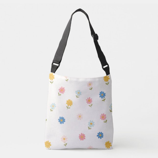 Sac Ajustable Bébé Fleur Rétro Pastel (Devant)