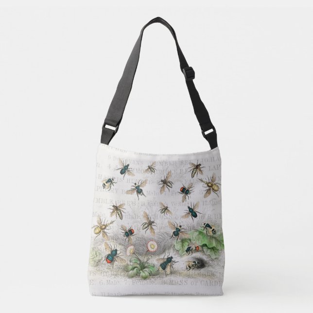 Sac Ajustable Bee Honey Travailleur Queen Bees Antique (Devant)
