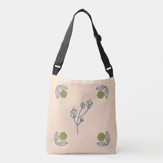 Sac Ajustable beige floral (Devant)