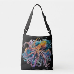 Sac Ajustable Belle aquarelle pieuvre