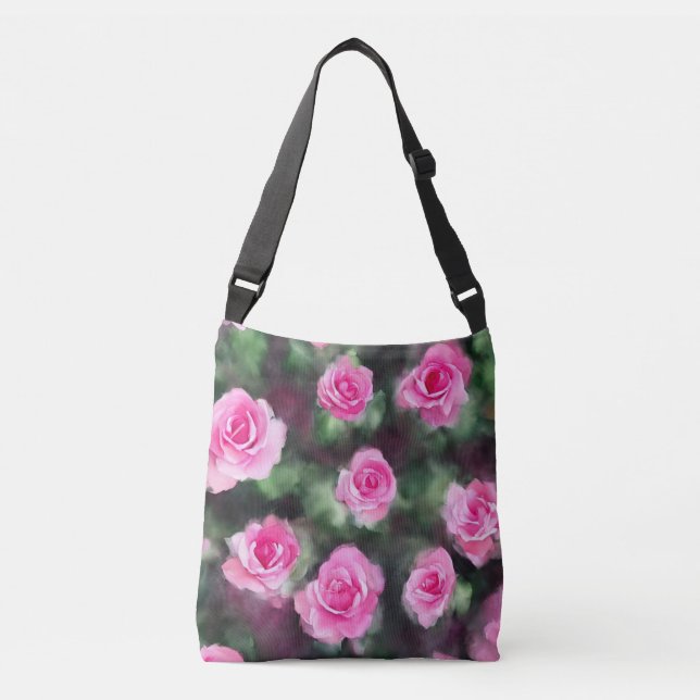 Sac Ajustable Belle Aquarelle tendance Roses roses Collection (Devant)