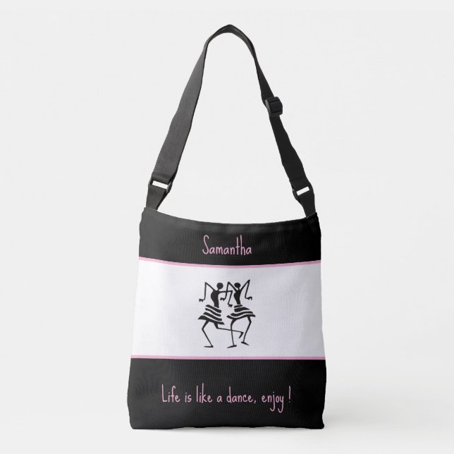 Sac Ajustable Belle, Belle, Belle Danse et Gras Stripes (Devant)