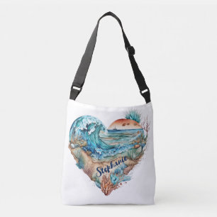 Sac Ajustable Belle Plage Sable Océan Palmiers