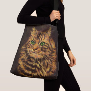 Sac Ajustable belle tabby à cheveux longs imprimé chat